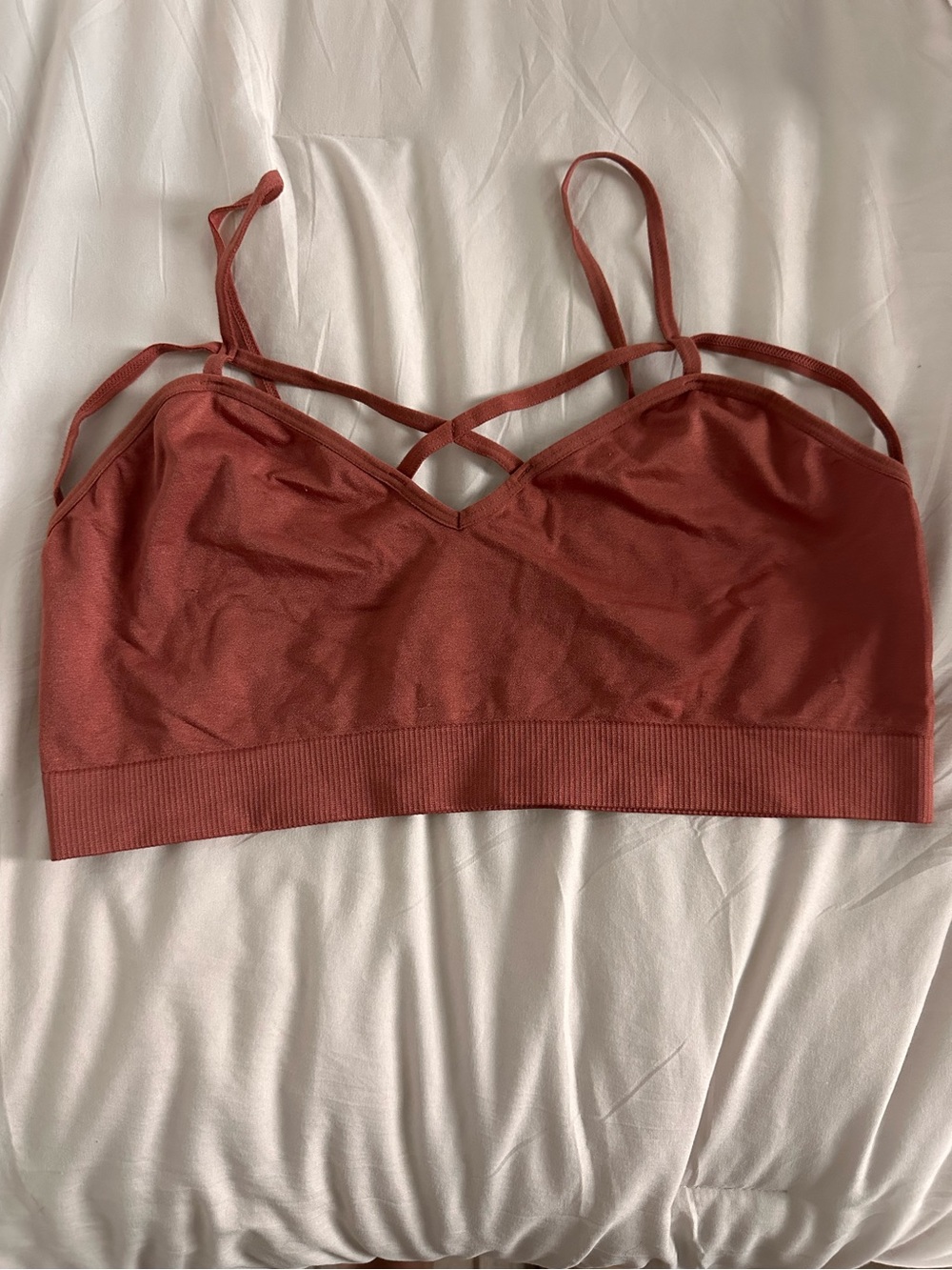 Forever 21 Rust Strappy Bralette